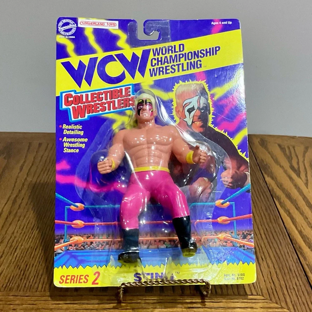 STING WCW Collectible Wrestlers Series 2 - Picture 2 of 9